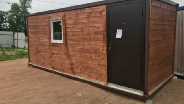 Бытовка на свайном фундаменте — преимущества