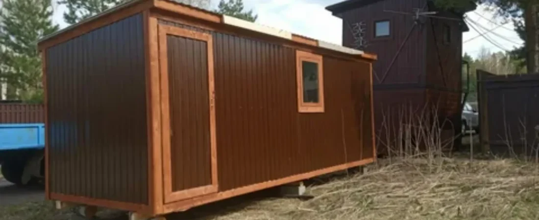 Модульная баня из бытовки: как организовать парную