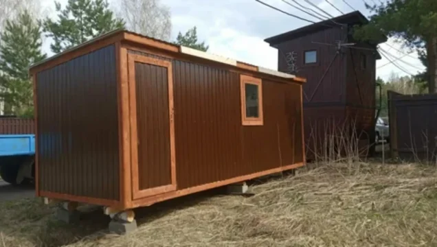 Модульная баня из бытовки: как организовать парную